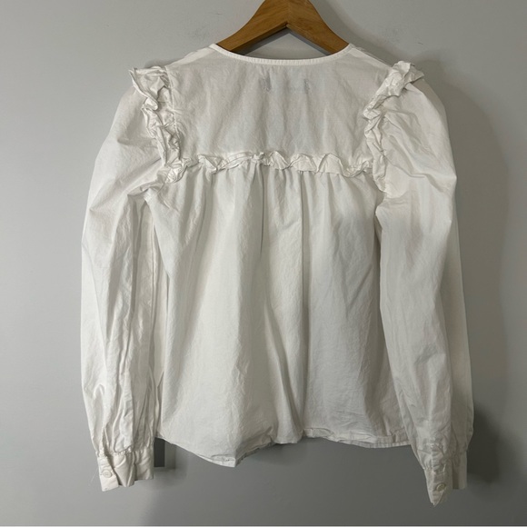 Tuckernuck Pomander Place White Ellianna Ruffle Blouse - Picture 7 of 7